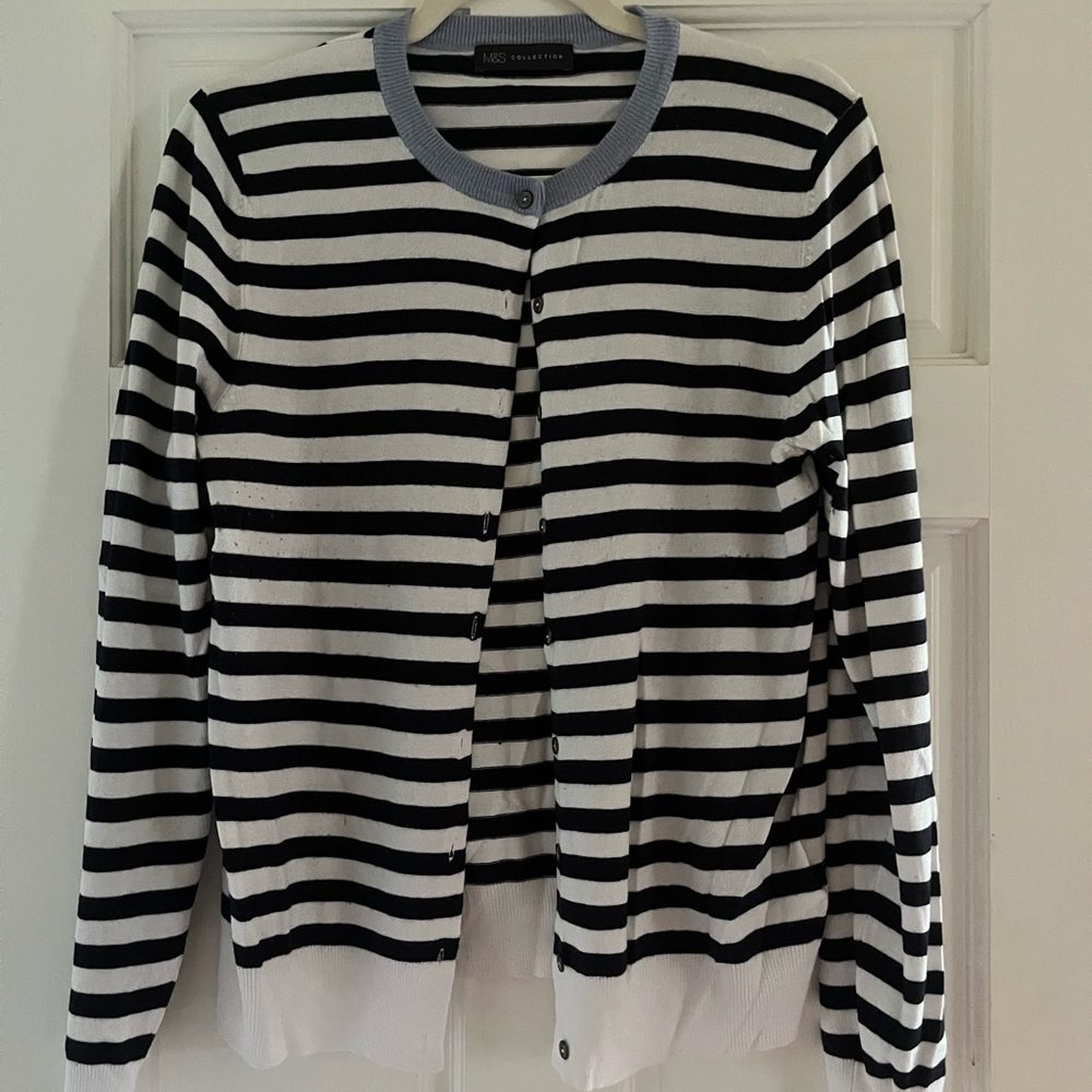 M&S Collection, Women’s, Size 12, Striped Cardigan